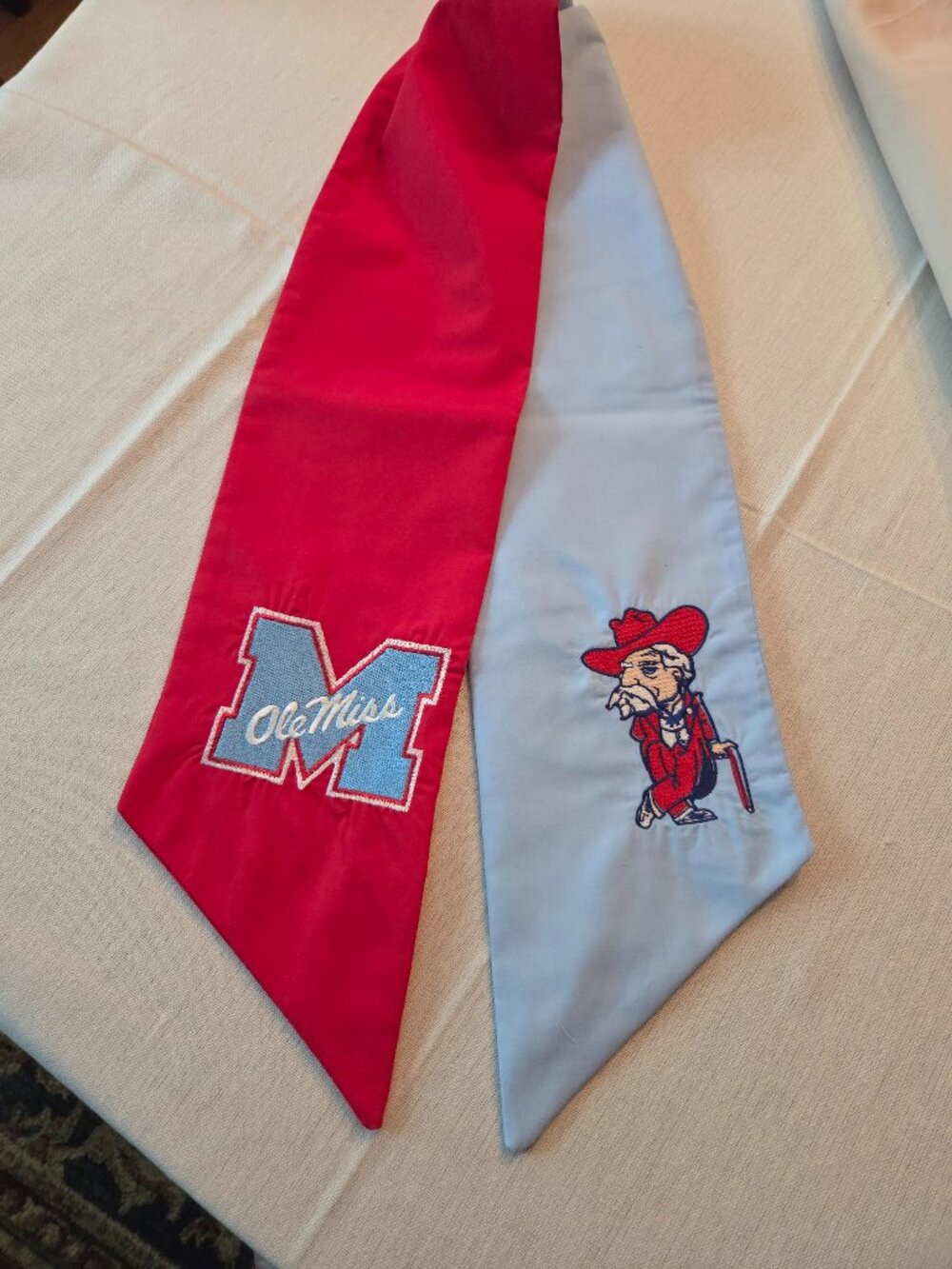 Two-toned Ole Miss Wreath Sash--$30, plus shipping